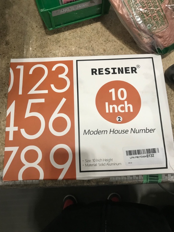 Photo 1 of 10 Inch Large house Numbers for Outside Modern,Metal House Numbers Black Address Numbers For House Matte Black Floating Mount And Flush Mount Aluminum Home Address Numbers 2