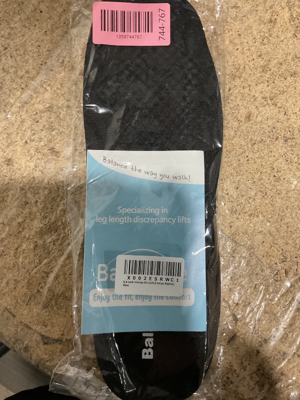 Photo 1 of 0.4 Inch 2 Left or Right Full Length Insoles Balancer and Additional Cushion Pad for Leg Length Discrepancy (2 Rights(Large))