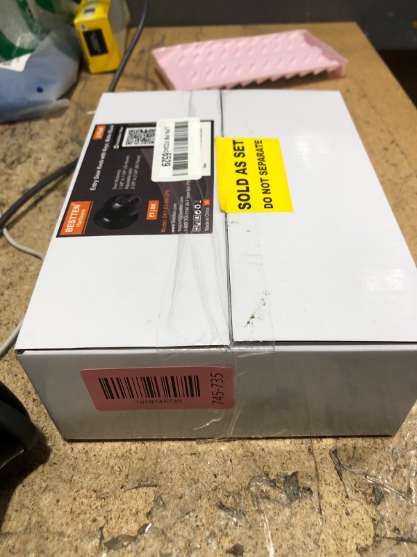 Photo 1 of [2 Pack] BESTTEN Keyed Entry Door Knob, Entrance Door Lock, Keyed Different, Standard Ball, Matte Black