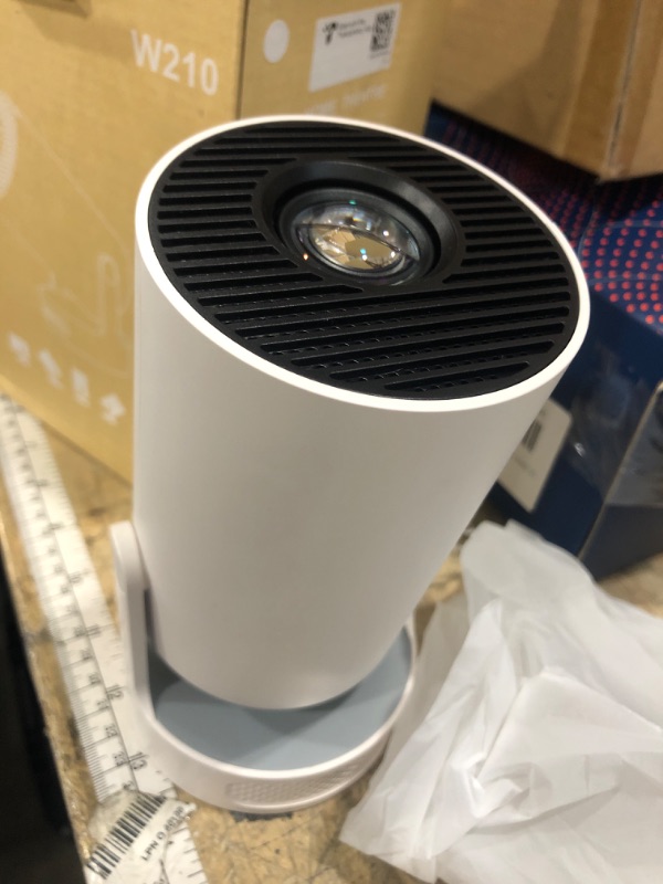 Photo 1 of [Built-in Apps & 2025 Upgraded] Mini Projector with WiFi 6 and Bluetooth 5.4 Support 4K 1080P Auto Keystone 180° Rotatable Projector Portable Compatibile with HDMI/TV Stick/Memory Stick/Laptop, White