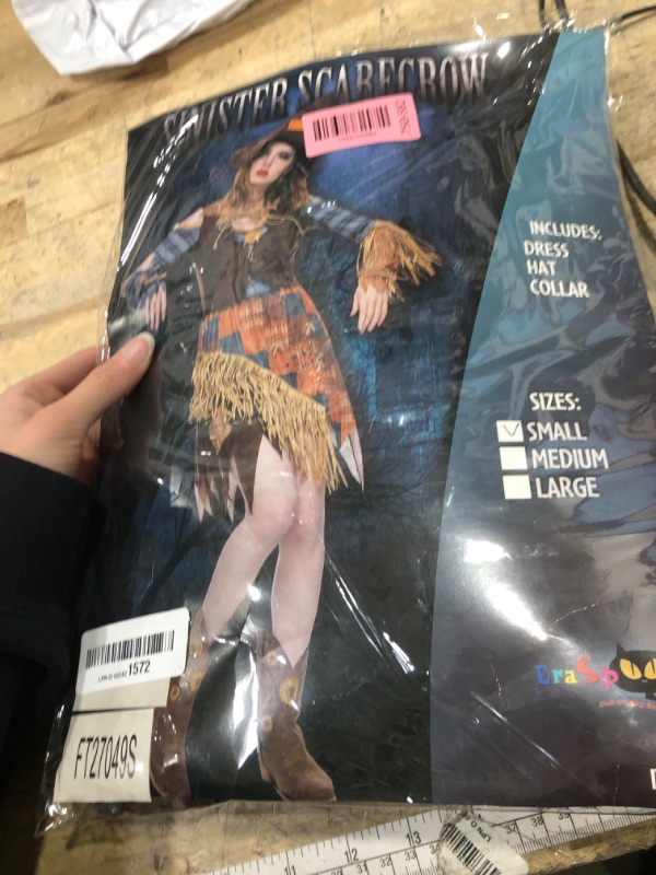 Photo 1 of *** FOR PARTS/MISSING ASSEMBLY PIECES*** EraSpooky Women Wicked Scarecrow Costume Adult Halloween Straw Dress Kit