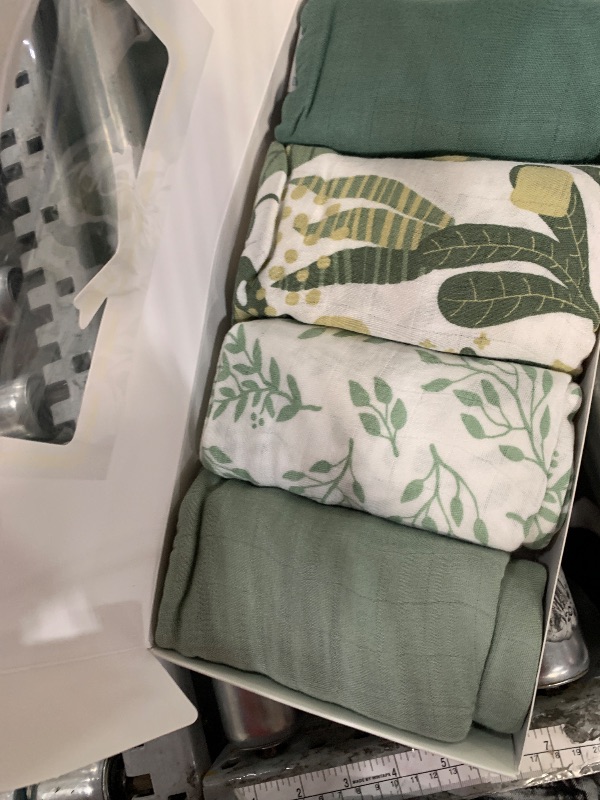 Photo 1 of (only 3) Yoofoss Organic Muslin Swaddle Blankets, Baby Blankets, 47 x 47 Inches Receiving Blanket for Baby Boys and Girls