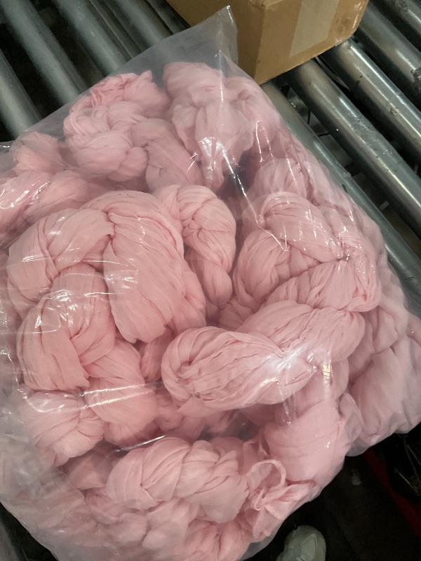 Photo 1 of  Pack Pink Table Runner 120 Inch Rustic Cheesecloth Table Runners 10Ft Sheer Gauze Tablecloth for Wedding Bridal Baby Shower Home Decoration