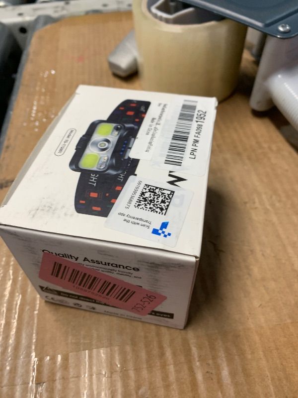 Photo 1 of (MISSING ONE) LHKNL Headlamp Rechargeable, Lumen Super Bright Motion Sensor Head Lamp Flashlight,2-Pack Waterproof LED Headlight with White Red Light,8 Modes Head Lights for Camping Cycling Running Fishing