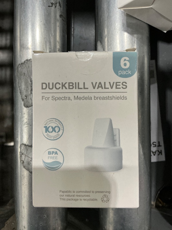 Photo 1 of [6-Count] Papablic Duckbill Valves for Spectra and Medela, Replaceable Duckbill Valves for Spectra S1 Spectra S2 valves and Medela Pump in Style, BPA/DEHP Free White
