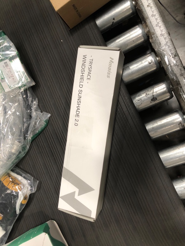 Photo 1 of [2025 Upgraded] Nmoiss Windshield Sun Visor [Ice Rib] High Speed ??Cooling 99% UV Blocking Protects Car from Sun and Heat Damage, Keeps Cool and Protects Interior Small (52" L x 31" W)