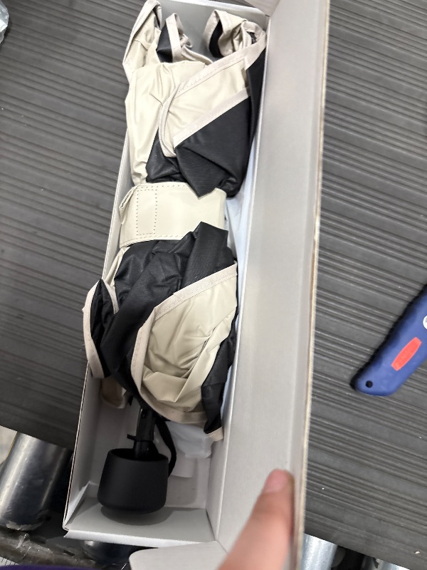 Photo 1 of [2025 Upgrade] Nmoiss Windshield Sun Shade Umbrella - [Vinyl Coating Heat Shield] Protect Car from Sun Rays & Heat Damage Keep Cool and Protect Interior, Spring Structure Edge Medium 56" L x 31" W