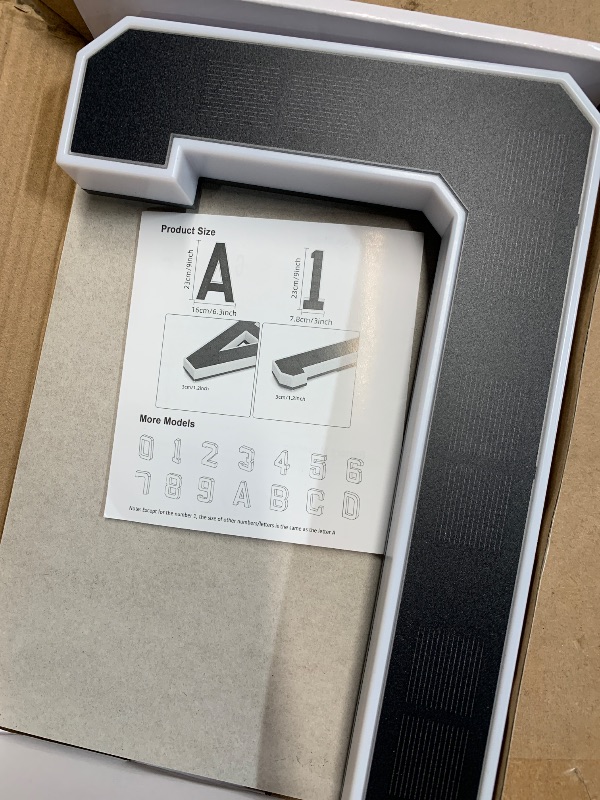 Photo 1 of (see images) ISUNMEA 9 Inch Solar Lighted House Numbers for Outside, Light Up Waterproof LED Address Numbers Signs for Houses