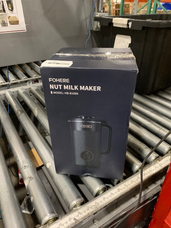 Photo 1 of *** For parts only does not power on give E2 error ** FOHERE Nut Milk Maker Machine, 6 in 1 35oz Soy Milk Maker for Homemade Almond, Oat, Soy, Baby Food, Plant-Based Milk and Dairy Free Beverages, with 12H Timer/Self-Clean/Keep Warm/Boil Water
