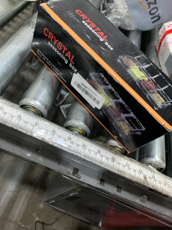 Photo 1 of **see notes** Bepod 4 Pieces Clear Seasoning Box - Cruet with Cover and Spoon,Seasoning Rack Spice Pots for Sugar, Salt, Pepper and Other Spices