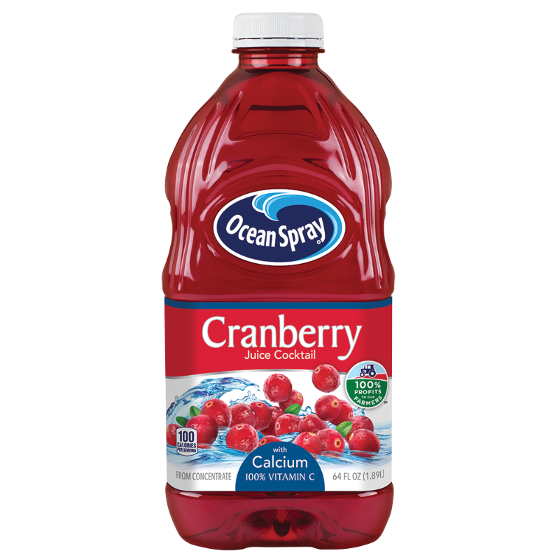 Photo 1 of *BB-JAN/19/26**Ocean Spray, Cranberry Juice Cocktail with Calcium, 64 Oz (Case of 8)