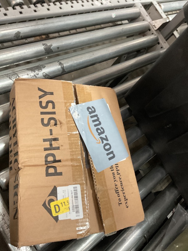 Photo 1 of ***(HEAVILY USED/ MINOR DAMAGE)***PPH-Sisy Acrylic Sign Holder 8.5X11 Double Sided Clear Display Stand, Gold Plastic Display Stand for Home Office Shop Restaurant (4pcs)