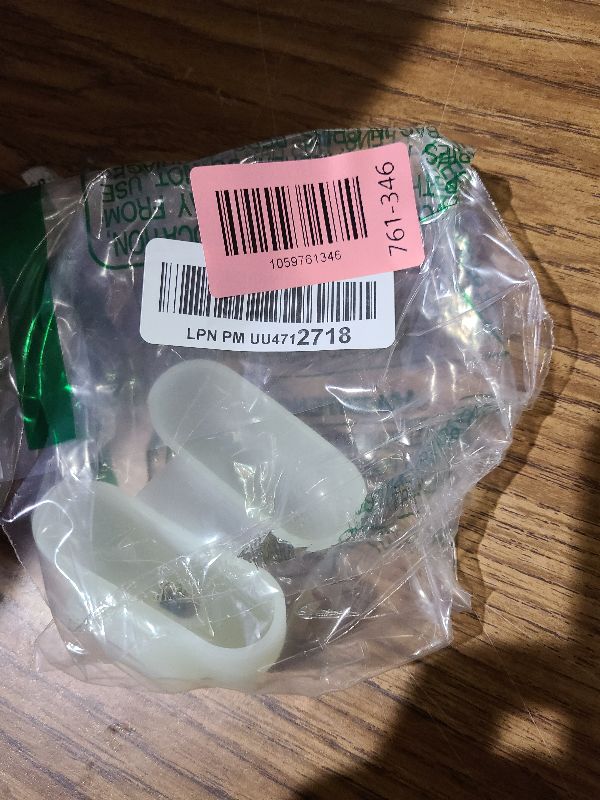 Photo 1 of 2 in 1 Protective Case for Apple AirPods Pro Air Tag Holder Combo, Soft Silicone Airpods Pro AirTag Case with 2 PCS Screen Protector, Anti-Scratch Anti-Fall Anti-Lost (GlowWhite)