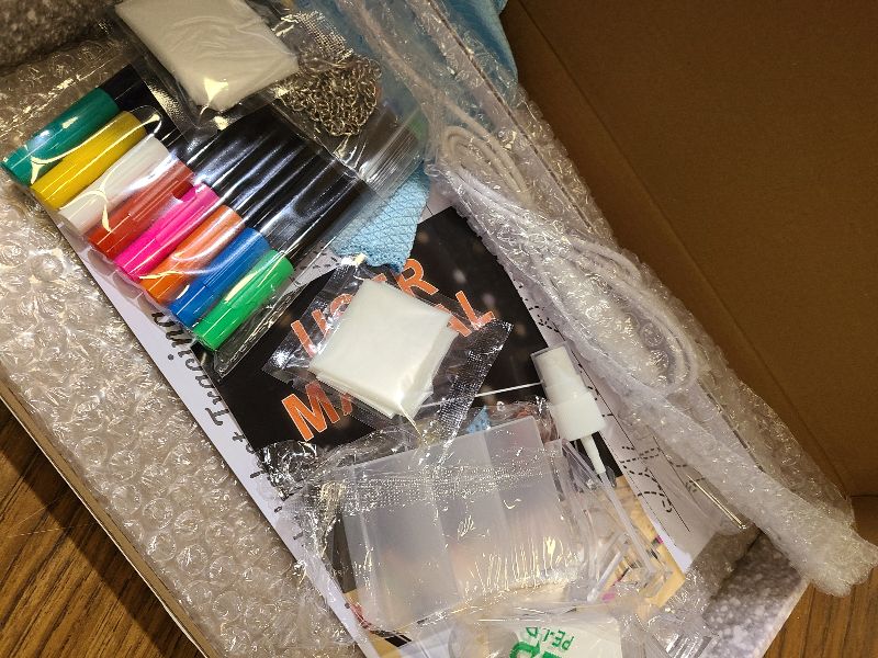 Photo 1 of 16" Led Drawing Board for Kids with 18 Tracing Pages - 4 Modes & Acrylic Led Note Board with 7 Colors, Light up Magic Boards for Art Kit, Birthday & Christmas Gifts for Teenage Girls & Boys, 39PCS