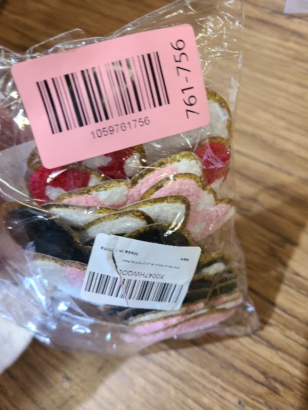 Photo 1 of 20Pcs Mouse Themed Patch, Pink Mouse Chenille Patches Gold Edges Bowknot Iron On Patch for Bags Hat DIY Clothing Repair