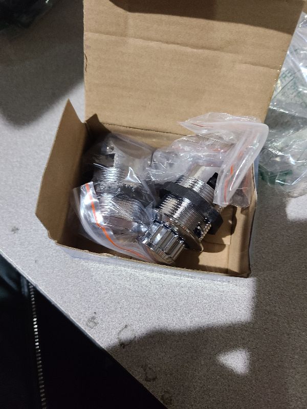 Photo 1 of 2Pcs Push Button Latch, Push to Close Latches for Perpendicular Door Configurations Latches - Push-to-Close Latches - Knob Stores Flush (Silver)