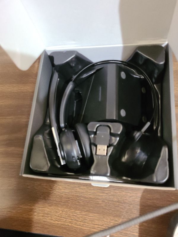 Photo 1 of (Upgraded Version) Wireless Headset, Bluetooth Headset with Noise Cancelling Microphone, Best Headphones with Mic Mute & USB Dongle for PC/Computer/Laptop/Cell Phones/Remote Work/Call Center