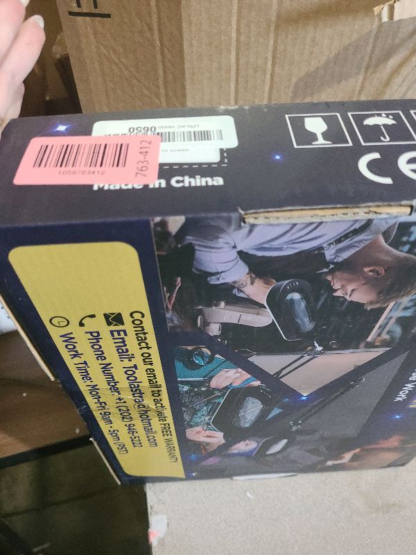 Photo 1 of 12X Square Magnifying Glass with Light and Stand with 144 LEDs Brightiness, 5 Color Modes Hands Free Lighted Magnifying Glass, 10 Dimmable Brightness Magnifying Desk Lamp for Close Work Craft Reading