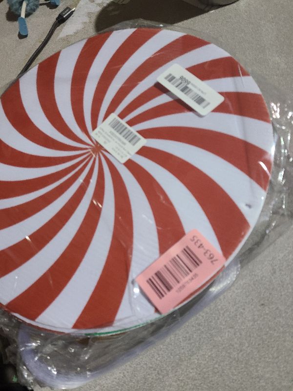 Photo 1 of 12 Pcs 12 Inch/10 Inch Large Christmas Decorations Outdoor Double Sided Christmas Yard Hanging Ornaments Holiday Porch Lawn Candy Hanging Decorations for Xmas Tree Porch Yard Decor