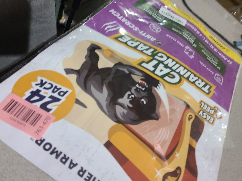 Photo 1 of 24 Pack Cat Scratch Furniture Protector Tape Sheets – Double-Sided Sticky Training (10 XL, 10 Large, 4 Medium) – Anti-Scratch Couch & Sofa Guard – Clear – Not for Leather, Velvet, Microfiber