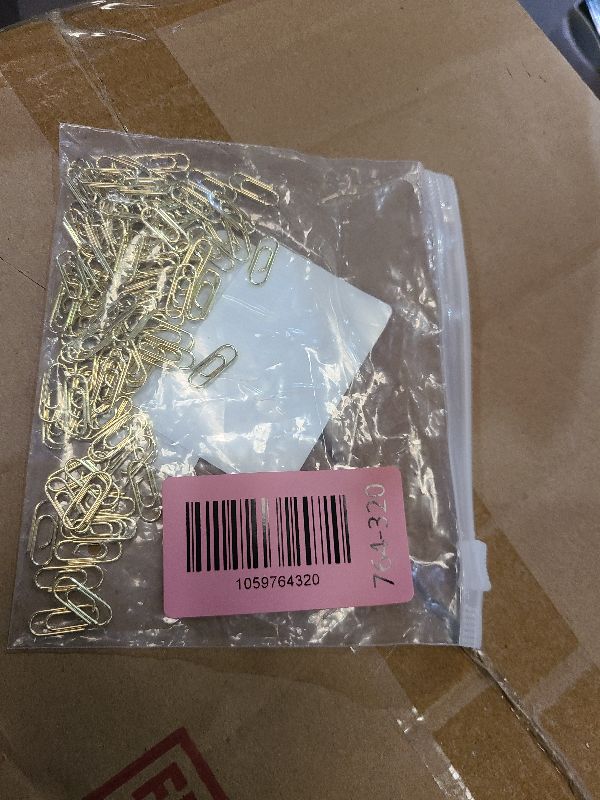 Photo 1 of 100PCS Metal Mini Paper Clips 0.6inch (15mm) Small Paperclips Super Cute Tiny Paperclips Finish Steel Tiny Paper Clips Journaling Decorative Small Papers Clip for Home Office School Desk Organizers