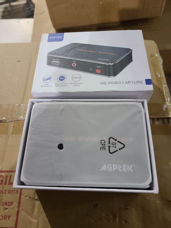 Photo 1 of 1080P HDMI Video Capture Card HD Game Recorder Compatible with Xbox One/360/ PS4/ Wii U/Nintendo Switch and Support Mic in for Commentary - No PC Required