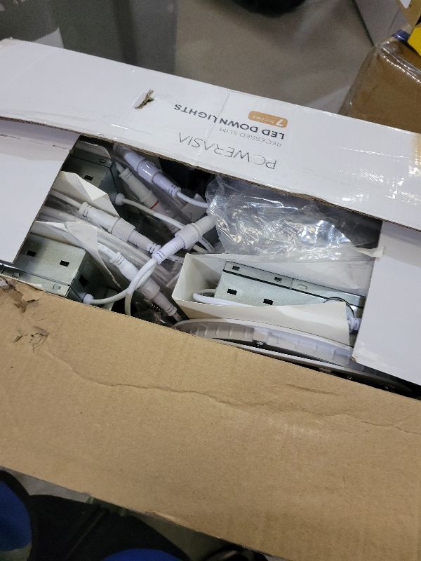 Photo 1 of 12 Pack Recessed Lighting 7 Inch with Junction Box, 5CCT 7 Inch LED Recessed Lights Dimmable 2700K/3000K/4000K/5000K/6000K, 16W 1300lm Ultra Thin Recessed Lighting - ETL and Energy Star Certified