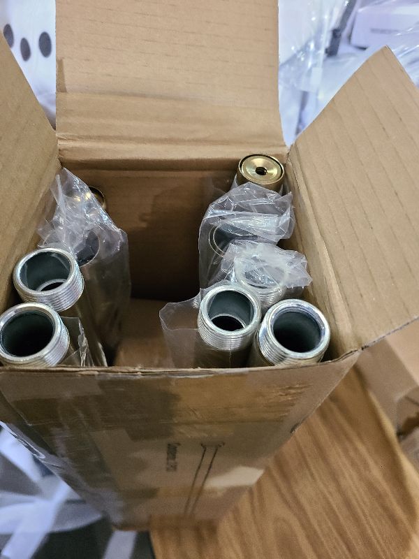 Photo 1 of 2 Pack Warm Gold Curtain Rods for Windows 48 to 84 Inches Adjustable Length Heavy Duty 1" Diameter Brass Window Curtain Rod with Solid Metal Finials for Outdoor Farmhouse Bedroom Kitchen Living Room