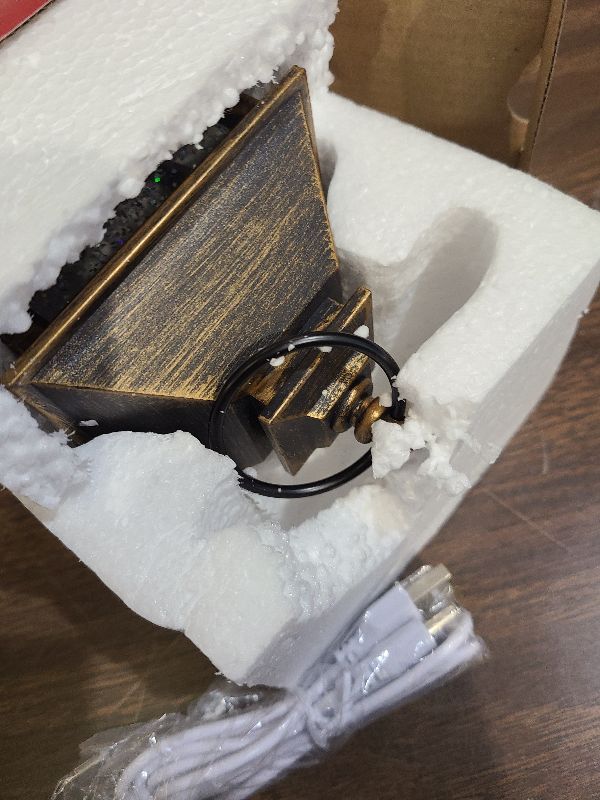 Photo 1 of 10'' Frosty's Tree Farm Snowman Musical Lighted Snow Globe Water Lantern with Swirling Glitter Decoration for Christmas Home, Living Room, Battery Operated or USB Powered