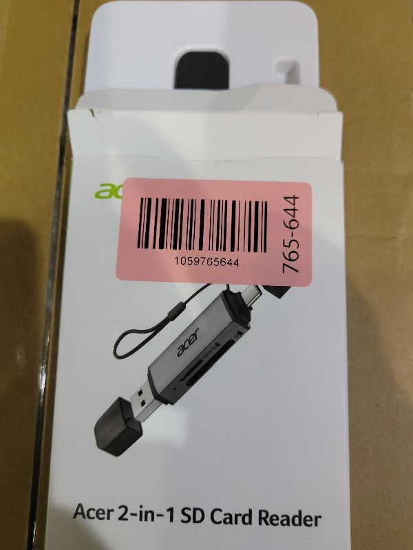 Photo 1 of acer SD Card Reader USB C, Dual Slots USB 3.0 Type C to Micro SD Card Adapter, Memory Card Reader for MicroSD, SDHC, SDXC, Compatible with Laptop, PC, iPhone16/15, MacBook Pro/Air, iPad Pro, Android