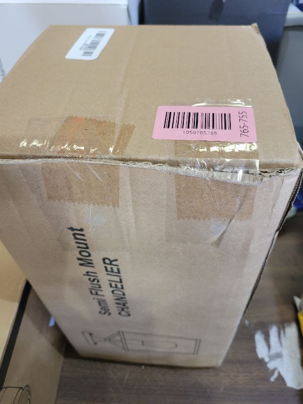 Photo 1 of ?Upgraded?Semi Flush Mount Ceiling Light, Black Industrial Ceiling Light Fixtures, Farmhouse Light Fixture for Hallway Stairway Garage Living Room Dining Room Balcony?Not waterproof, Not for Outdoor?