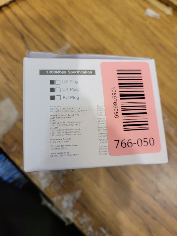 Photo 1 of 2025 1.2Gbps WiFi Extender Signal Booster, Up to 12880 sq. ft, Dual Band 5GHz/2.4GHz, WiFi Extenders Signal Booster for Home, WiFi Range Extender with Ethernet Port, Connects 100+ Devices