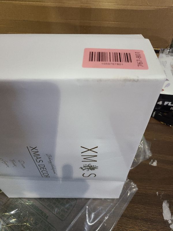 Photo 1 of 12PCS Red Christmas Ball Ornaments, Rustic Christmas Tree Decorations, 3.15" Vintage Farmhouse Hanging Ornaments for Christmas, Parties, Weddings and Home Decor (Red)