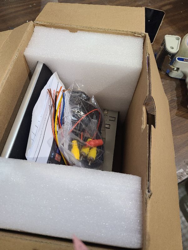 Photo 1 of 10.1 Inch Single Din Car Radio Stereo with Wireless CarPlay&Android Auto, Detachable Touch Screen Radio with Mirror Link AM/FM Radio Bluetooth EQ Audio SWC+Backup Camera+MIC