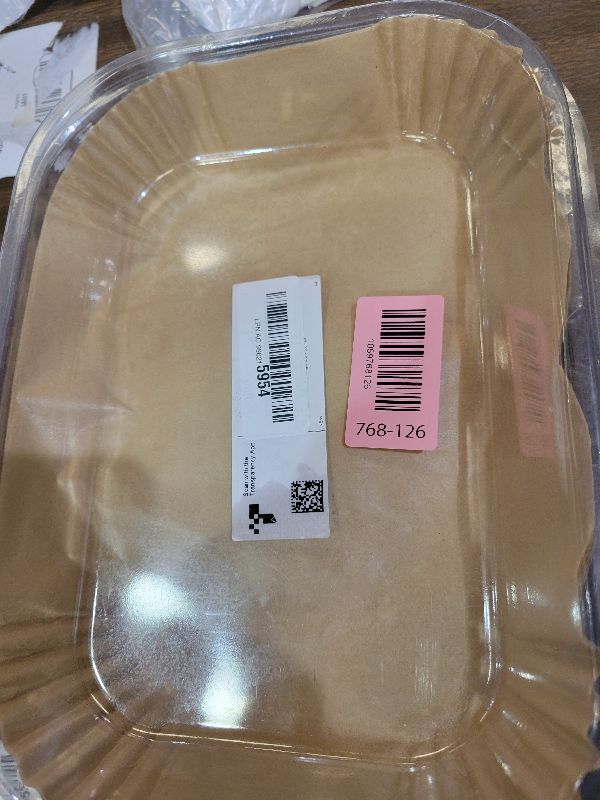 Photo 1 of 200PCS Air Fryer Liners for Ninja: Higher Non-Stick Disposable Parchment Paper Liner for Ninja DZ201/DZ401 Dual Airfryer Baking - Food Grade Ninja Air fryer Accessories (Rectangle - 8.6 x 5.5 inch)