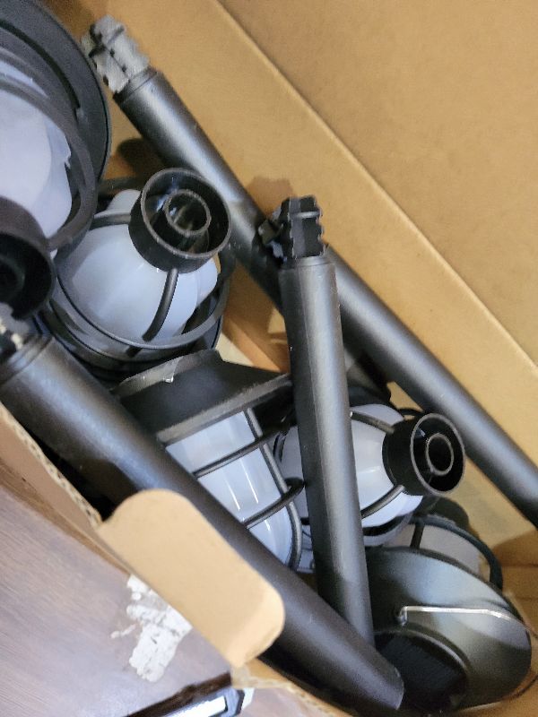 Photo 1 of 10 Pack Solar Pathway Lights Outdoor - Bright Solar Powered Garden Lights with Flickering Flame, Auto On/Off Waterproof Path Lights Decorative, Landscape Lighting for Yard Patio Walkway Driveway