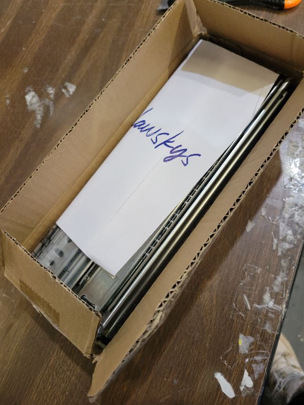 Photo 1 of 10 inch Drawer Slides 4 Pairs (8pcs) Full Extension Ball Bearing Drawer Rails Side Mount 3 fold Metal Dresser Runners for File Cabinet Trash Can Kitchen Wardrobe Glides 10" Silver 100 LB Capacity