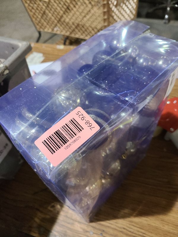 Photo 1 of 100Pcs Christmas Balls Ornaments Set, Shatterproof Christmas Decorations with Hand-held Gift Package for Xmas Tree/Holiday/Wedding/Holiday/Party Decor (Black & Gold)