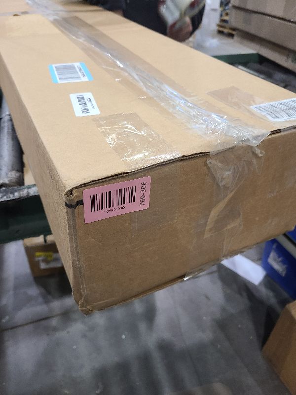 Photo 1 of 1x4 FT LED Flat Panel Flush Surface Mount Light AC120V Ceiling Light Black, 5000LM 48W 4000K 4FT LED Light Fixtures for Garage, Office