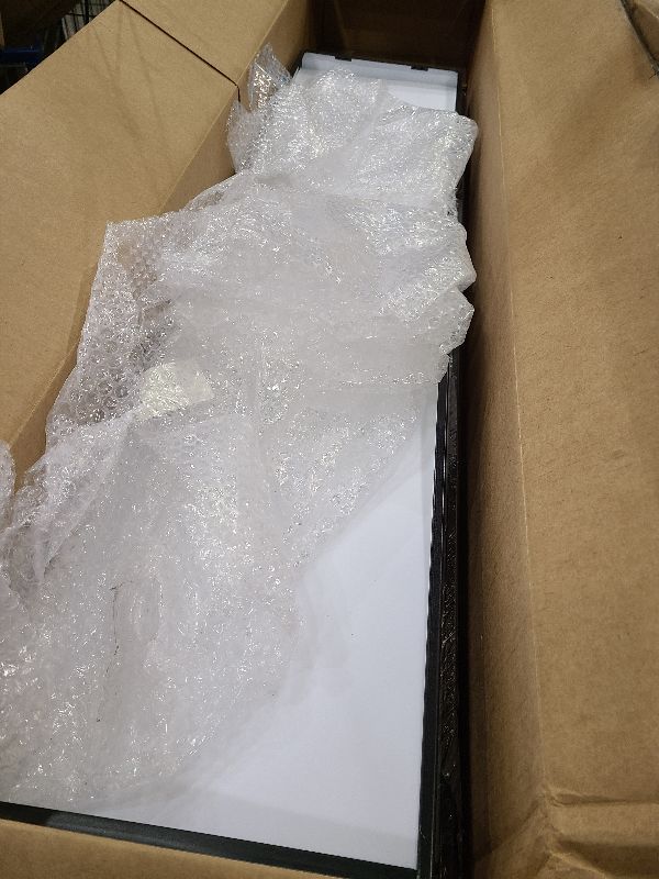 Photo 1 of 1x4 FT LED Flat Panel Flush Surface Mount Light AC120V Ceiling Light Black, 5000LM 48W 4000K 4FT LED Light Fixtures for Garage, Office