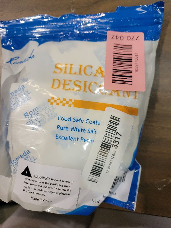 View 2 of 15 Pcs 20 Gram Silica Gel Packs, Transparent Desiccant, Desiccant Packets for Storage, Moisture Packs for Spices Jewelry Shoes Boxes Electronics Storage