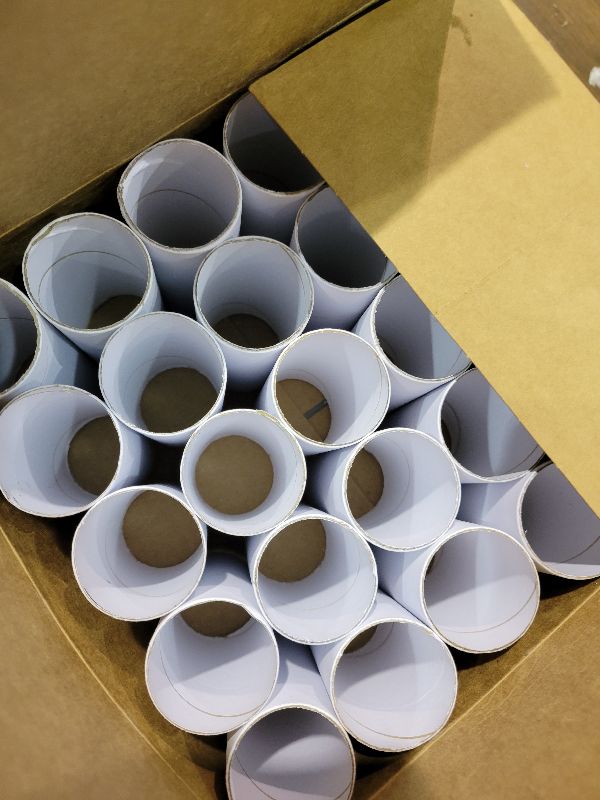 Photo 1 of 30 Pack Craft Rolls - Thick Cardboard Tubes for Crafts - Round Cardboard Tubes - Craft Tubes - Craft Round Tubes - Paper Tube for Arts & Crafts - 1.57 x 3.9 Inches - White