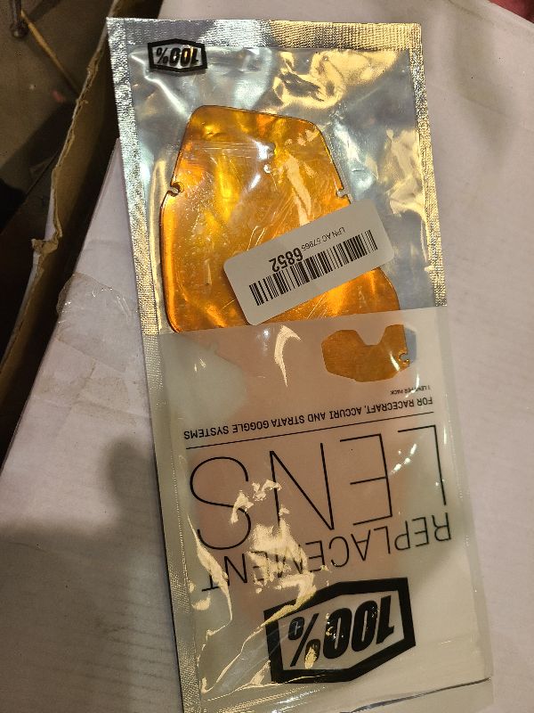 Photo 1 of 100% Goggle Replacement Lens - Racecraft 1, Accuri 1, Strata 1 Compatible (Anti-Fog-PERSIMMON)