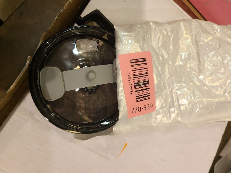 Photo 1 of 1 Pcs Replacement 40 oz Tumbler Lid Compatible with Stanley Cup, Dustproof Spill Proof Splash Resistant Tumbler Covers Fit for Stanley Tumbler and More Coffee Mugs (Black)