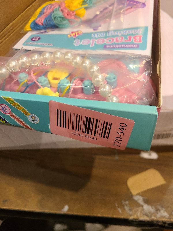 Photo 1 of 2-in-1 Friendship Bracelet Making Kit, Arts and Crafts for Girls Ages 8-12, Jewelry Making Kit?DIY Travel Activity Toys Set, Christmas Birthday Gifts for 6 7 8 9 10 11 12 Year Old Teen Girls (Pink)