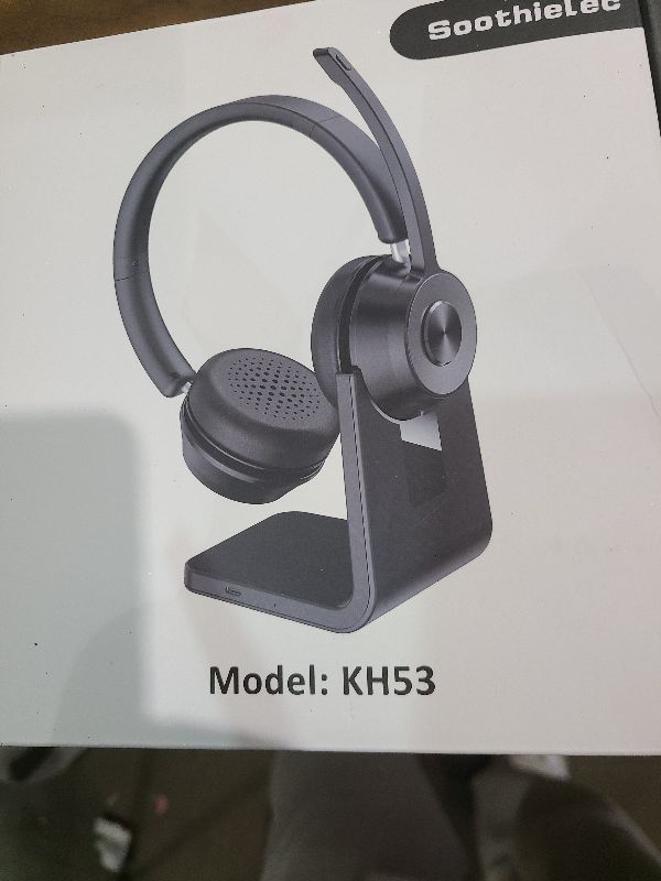 Photo 1 of (Upgraded Version) Wireless Headset, Bluetooth Headset with Noise Cancelling Microphone, Best Headphones with Mic Mute & USB Dongle for PC/Computer/Laptop/Cell Phones/Remote Work/Call Center