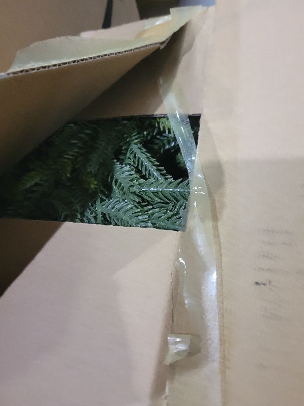 Photo 1 of 1 PCS 9 FT Artificial Norfolk Pine Garland, Real Touch Christmas Garland with Lights, Faux Winter Pine Garland for Fireplace Mantle Table Wall Stairs Indoor Outdoor Christmas Decorations