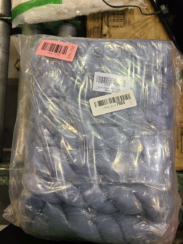 Photo 1 of 12 Pack 10Ft Cheesecloth Table Runner 35x120 Inch Boho Gauze Table Runner Rustic Cheese Cloth Long Romantic Table Runners for Wedding Bridal Shower Birthday Party Table Decor (Dusty Blue)