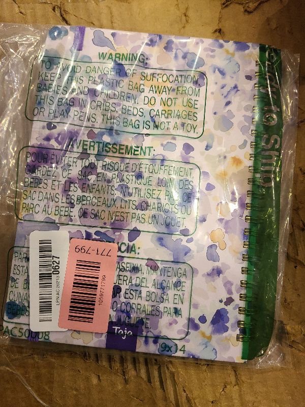 Photo 1 of 2026 Planner, Weekly and Monthly Calendar Planner for Women, Jan 2026 - Dec 2026, Hardcover Planning Agenda book with Tabs, Spiral Bound, Inner Pocket, Perfect for School Office Supplies, 6.3" x 8.5" - Purple Blocks