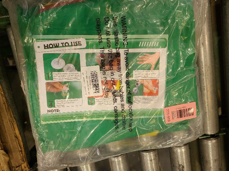 Photo 1 of 2 Pcs 4.6 Feet Christmas Giant Inflatable Elf Duck Outdoor Decorations,Huge Blow Up Yard Yellow Duck with Green Red Elf Cloth Duck Pool Float for Indoor Christmas Holiday Party Garden Patio Lawn Decor